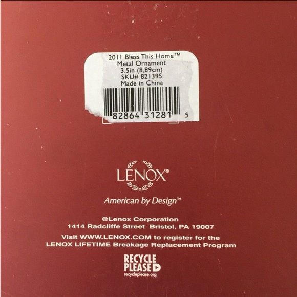 ⭐️Lenox ornament Bless This Home⭐️ - Picture 4 of 5